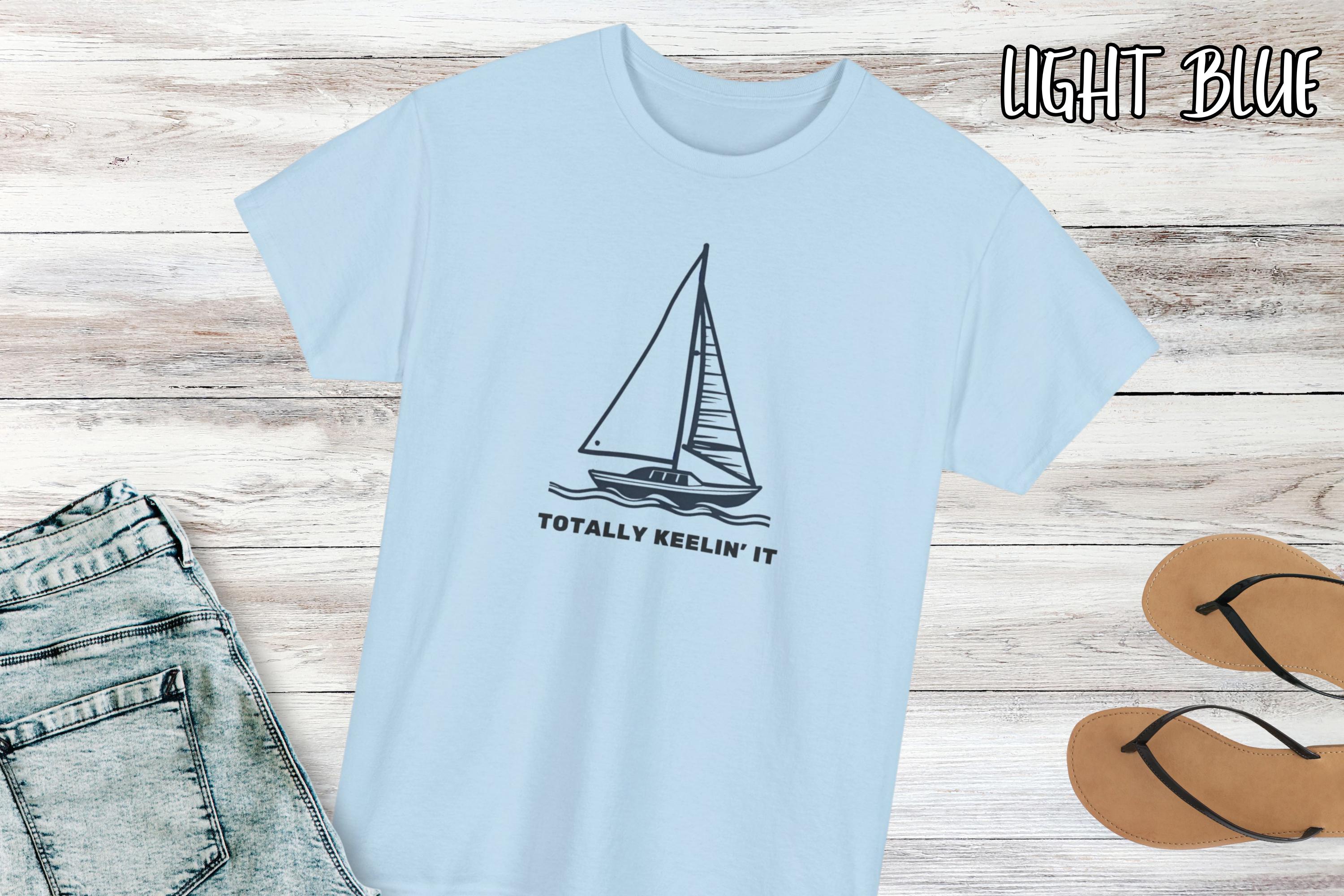 面白いセーリングTシャツ、ヨットの船長シャツ、ユーモラスな