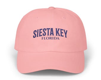 Siesta Key FL Hat, Embroidered Siesta Key Beach Baseball Cap