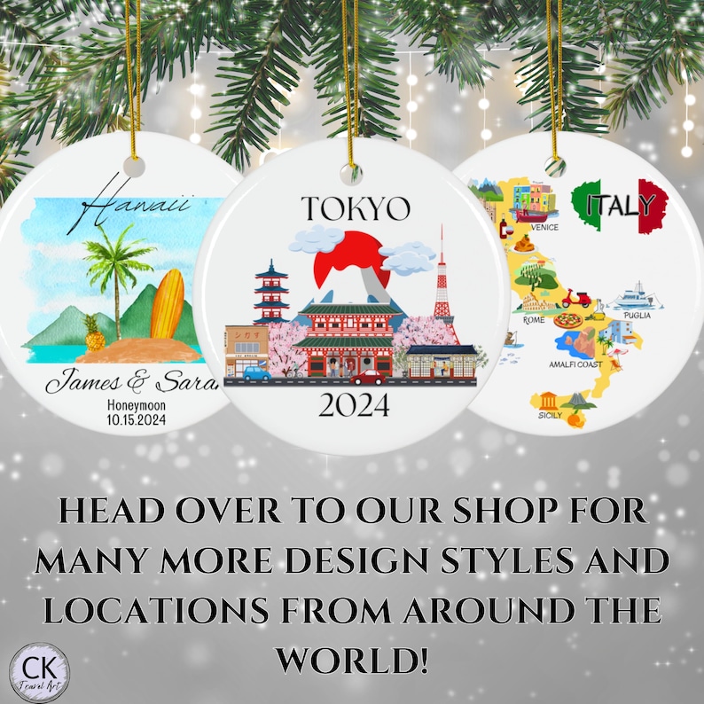 Custom Austin Texas Ornament, Austin Personalized Ornament, Cityscape