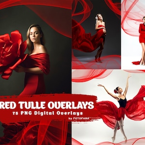 75 Red Tulle Overlays Photoshop Veil Digital Flying Tulle Veil Overlays Tulle Overlays Maternity Session Fabric Overlays Translucent Veil