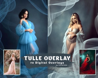 70 Tulle Overlays Photoshop Veil Digital Flying Tulle Veil Overlays Tulle Overlays Maternity Session Fabric Overlays Translucent PNG Veil