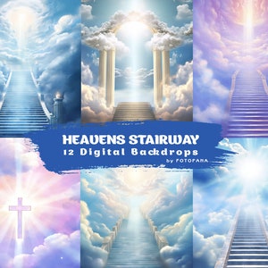 Stairway To Heaven Overlays Himmel Beileid Karte Sofortiger Download Haustier-Memorial-Kulisse