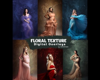 16 FLORAL TEXTURES Backdrops Overlays Digital Floral Overlays Maternity Backdrops Overlays Newborn Studio Backdrops Overlays for Photoshop
