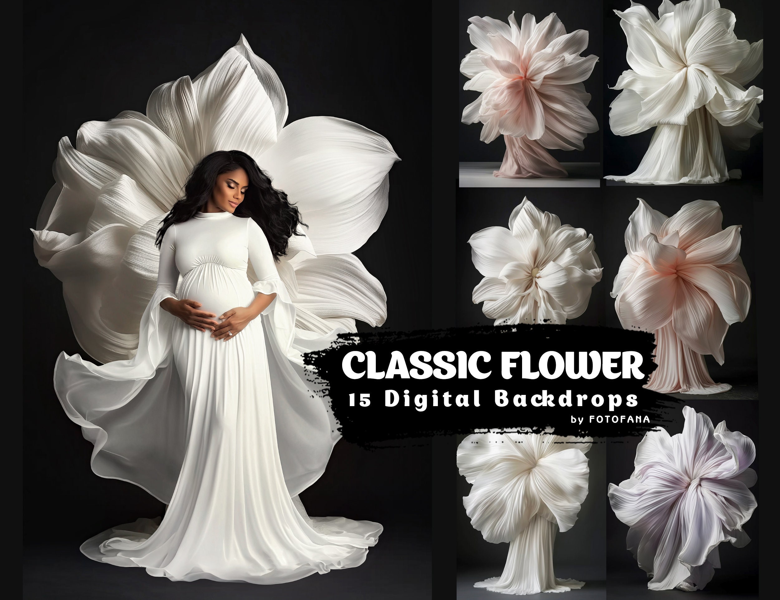 Floral Digital Backdrops for Fine Art Photography, Photoshop ...