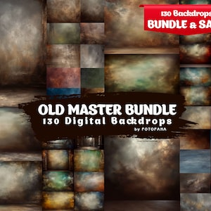 130 OLD MASTER Backgrounds Crafted School Portraits Grunge Abstract Portrait Studio Background Studio Overlays Digital Fine Art Textures