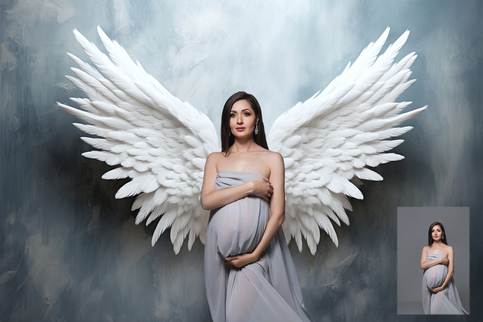 25 Angel Wings Digital Backgrounds Maternity Backdrop Overlays Studio ...