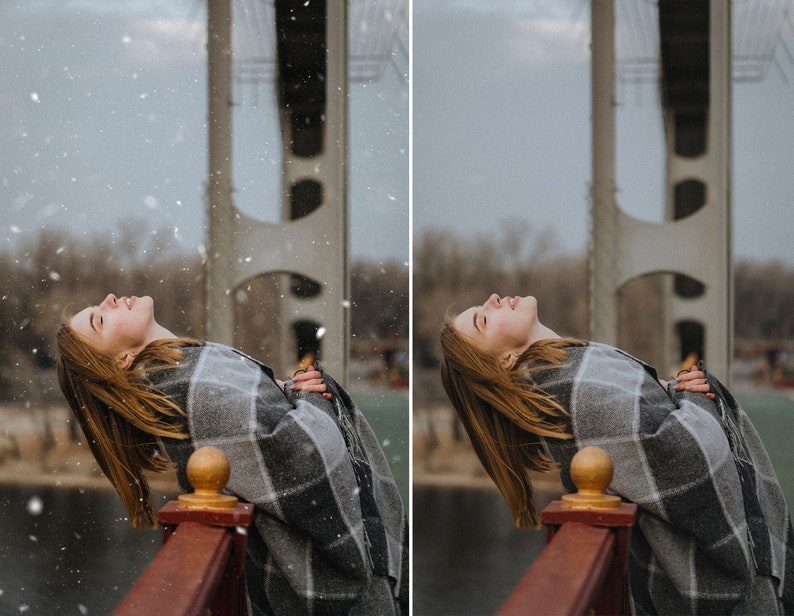 60 Realistic falling snow overlays, falling snow, Photoshop overlays, Winter Overlays, Christmas overlays, Photo Editing Photoshop, Download image 5