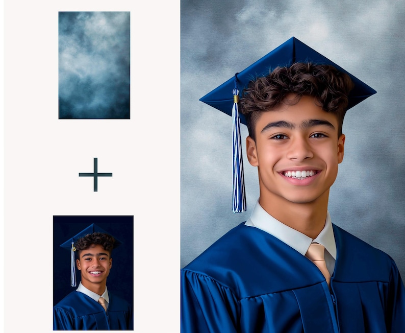 Graduates Composite Photo Graduation Digital Backdrops for School Portrait Photography, Grunge ...