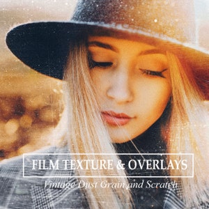 30 FILM TEXTURE & OVERLAYS, Film Dust Grain and Scratch Photo Overlays for Photoshop, Cinematic Dust, Cinematic Texture, Retro Overlays