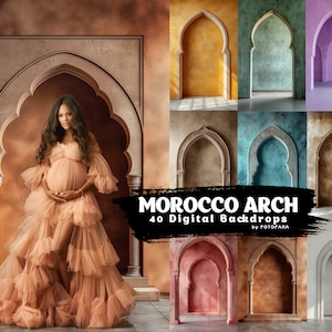 40 MAROCCO ARCHES Digital Backdrops Maternity Backdrop Overlays Studio Backdrop Boho Overlays Fine Art Textures Photoshop Overlays Maternity