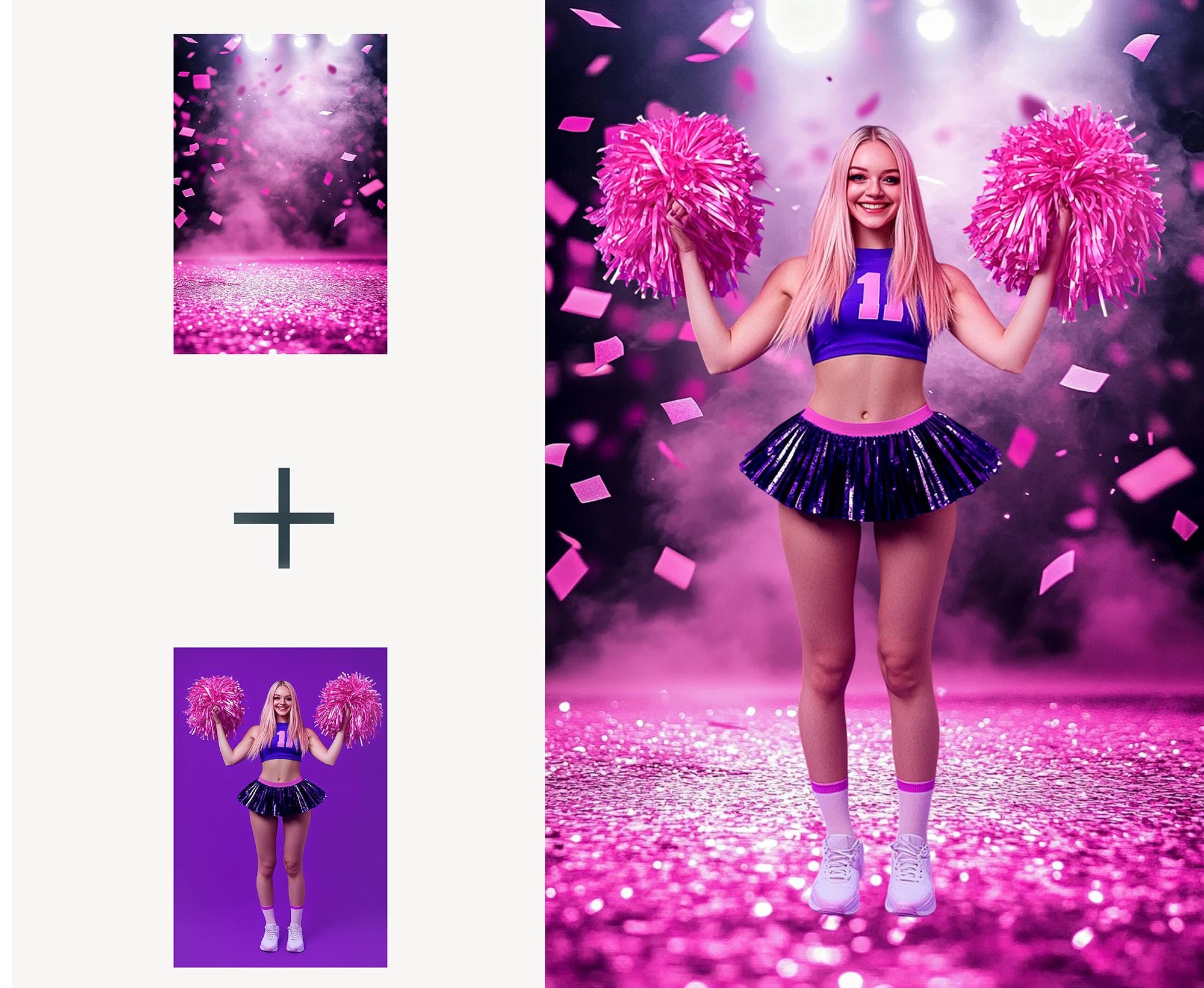125 Cheer and Dance Digital Backdrops for Photography Glitter ...