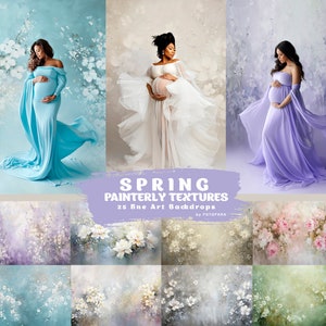 25 FLORAL TEXTURES Fine Art Texture Photography Digital Background Studio Photoshop Overlays Editing Maternity Textures Overlays Portrait