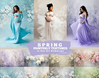 25 FLORAL TEXTURES Fine Art Texture Photography Digital Background Studio Photoshop Overlays Editing Maternity Textures Overlays Portrait