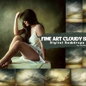 Fine Art Cloudy Sky Digital Backdrops Maternity Overlays Photography Digital Background Overlays Photoshop Textures Vintage Backgrounds