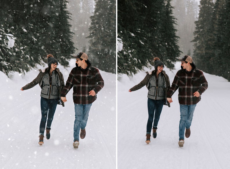 60 Realistic falling snow overlays, falling snow, Photoshop overlays, Winter Overlays, Christmas overlays, Photo Editing Photoshop, Download image 6