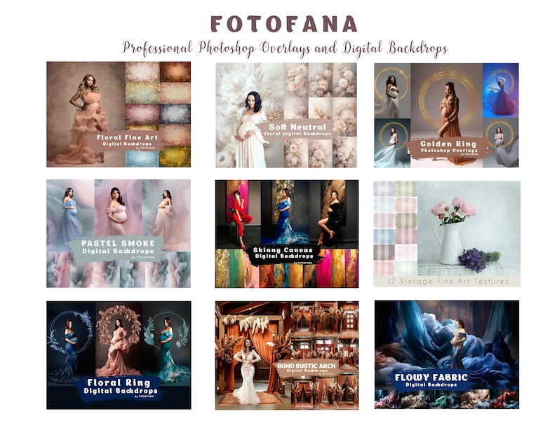 Like Backdrops 17 Floral Wings Backdrops Fine Art Floral Digital Backdrops Maternity ...