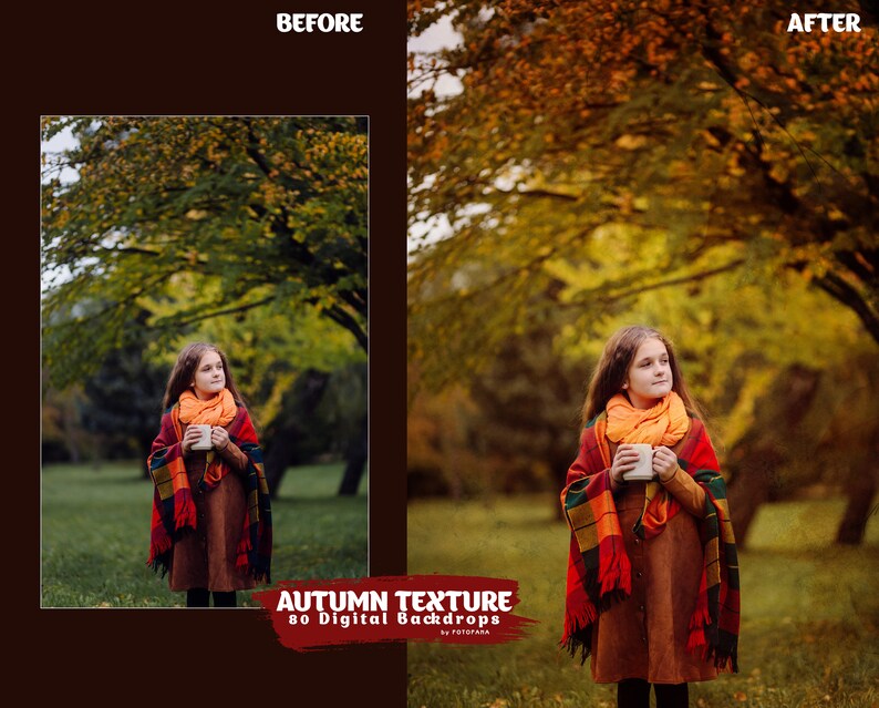 80 Autumn Textures for Photoshop Digital Backdrop Brown Fine Art ...