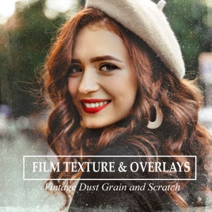 30 FILM TEXTURE & OVERLAYS, Film Dust Grain and Scratch Photo Overlays for Photoshop, Cinematic Dust, Cinematic Texture, Retro Overlays