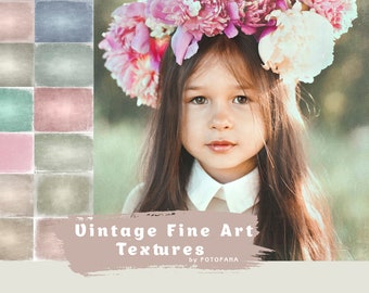 12 Vintage Fine Art Portrait Texture, Photography Digital Background Overlays, Photoshop Overlays editing, Textures overlays, Photo Overlay