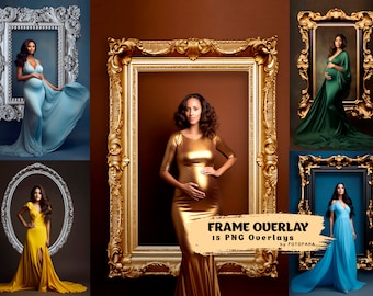 15 FRAME digitale overlays moederschap achtergrond digitale studio overlays Fine Art texturen Photoshop-overlays digitale achtergrond voor Photoshop, PNG