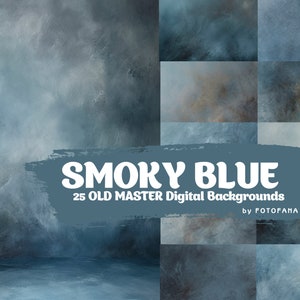 25 Blue Old Master Digital Background Crafted School Portraits Studio Portrait Backdrop Grunge Background Graduation Background Maternity