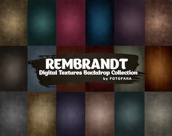 23 REMBRANDT TEXTURES Overlays Old Master Background Portrait Background Portrait Studio Backdrop Art Grunge background Studio Background