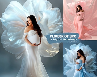 FLORAL BACKDROPS Digital Backdrops Overlay Maternity Digital Backdrops Floral Overlays Fine Art Studio Backdrop Photoshop Overlays Texture