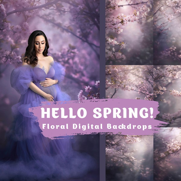 Floral Fine Art Spring Digital Backdrops Maternity Overlays Photography Digital Background Overlays Photoshop Textures Spring Backgrounds