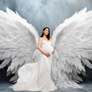 25 Angel Wings Digital Backgrounds Maternity Backdrop Overlays Studio ...