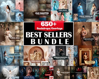 650+ Photoshop Digital Backdrops & Overlays: Maternity, Kids, Fine Art (Digital Download