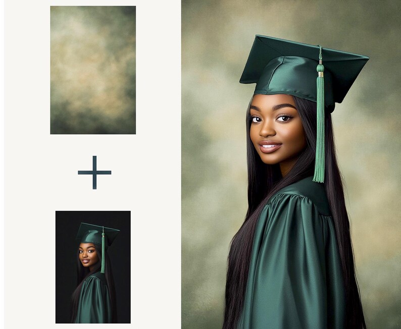 Graduation Digital Backdrops for School Portrait Photography, Grunge ...