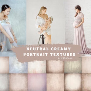 12 NEUTRAL CREAMY TEXTURES Portrait Photography Backdrops Digital Backgrounds Overlays Photoshop Overlays Photo Texture Vintage Overlays