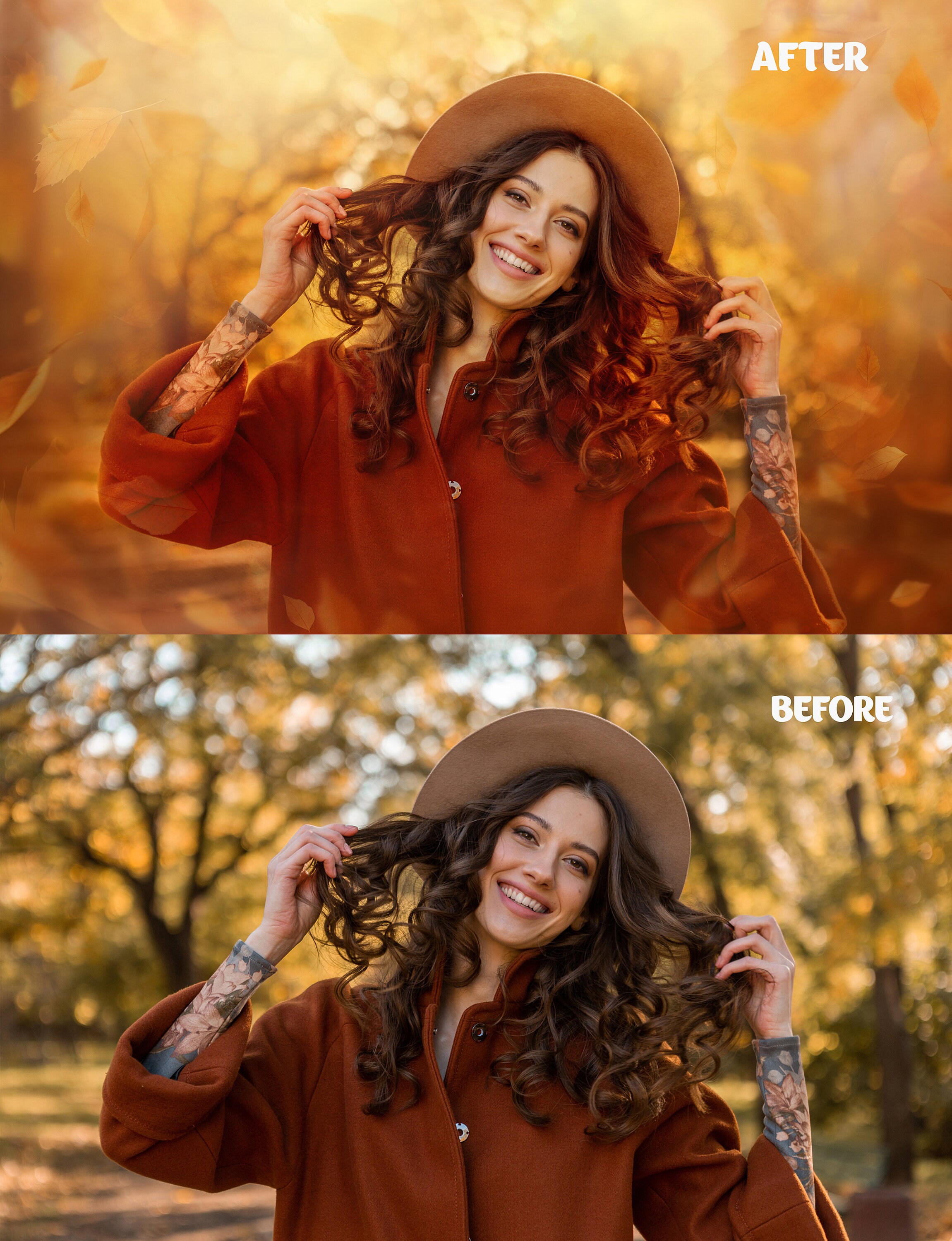 Autumn Overlays for Photoshop Digital Backdrop Autumn Leaves Overlay ...