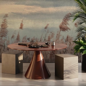 Brown High Grass Wallpaper, Botanical Peel and Stick Paper, Removable, Self Adhesive and Renter Friendly, or Traditional Vinyl , Decor, #B14