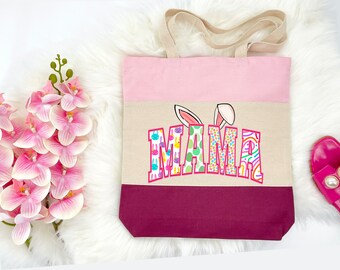 Mama Easter Tote Bag, Easter Gift For Mom, Funny Bag, Easter Egg Hunt Gift Bag, Family Bag, Cute Mama Easter Bag, Easter Gift Idea