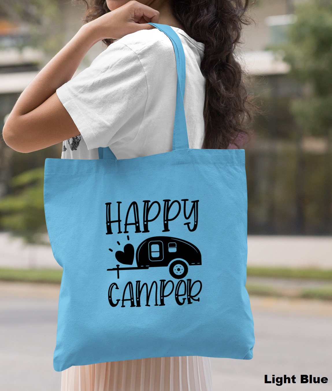 Happy Camper Tote Bag Camp Life Bag Gift for Travel Bag Etsy