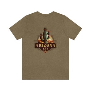 Arizona 602 Area Code T-shirt/Unisex Jersey Short Sleeve Tee/Arizona 602: A T-Shirt for Locals and Visitors Alike