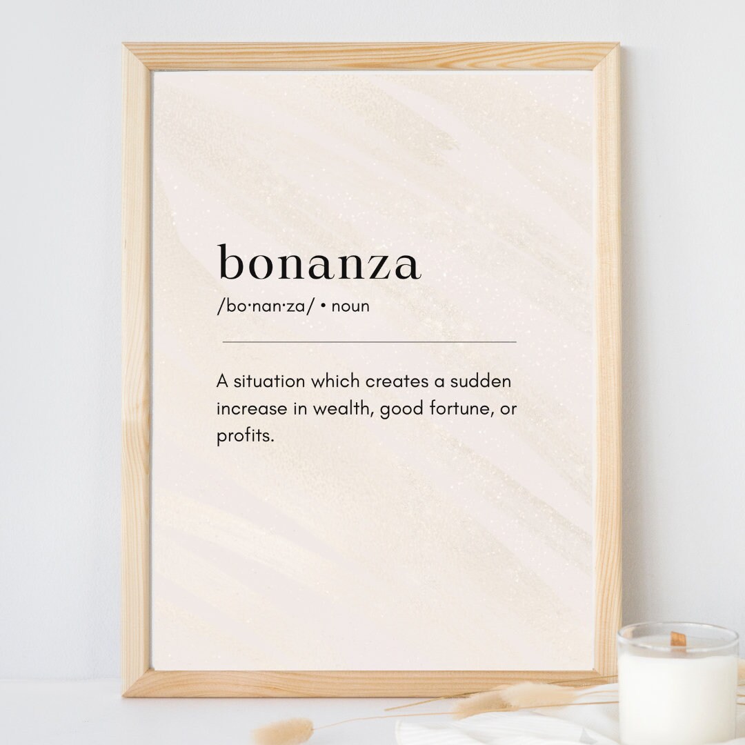 BONANZA Dictionary Frame Definition Poetic Wall Art Word Etsy