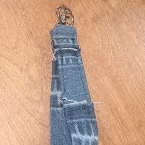 Custom made Wrist-let Key Fob made from Your Loved Ones Shirt, Denim or T-Shirt, Memorial, Sympathy Gift, Events