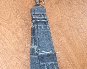 Custom made Wrist-let Key Fob made from Your Loved Ones Shirt, Denim or T-Shirt, Memorial, Sympathy Gift, Events