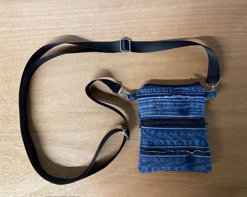 CC MINI 20 CROSSBODY BAG IN BLUE DENIM WITH CHAIN main image 1