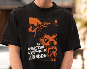 American Werewolf in London Movie Tshirt, American Werewolf in London Poster Shirt, 80s Movie Shirt, American Werewolf in London Fan Art