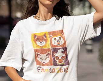 Fantastische Mr. Fox Unisex T-shirt, Mr Fox T-shirt, Wes Anderson, fantastische Mr. Fox Poster Shirt