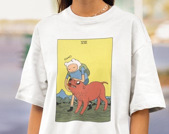 Adventure Time Tarot Card Shirt: Finn & Jake Unisex Tee