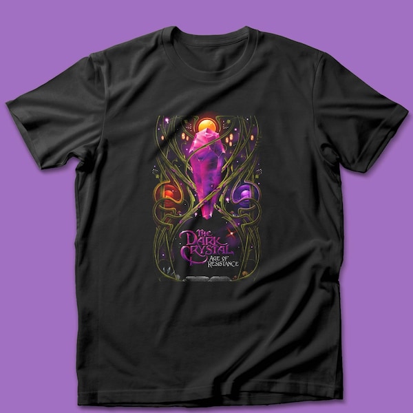 The Dark Crystal Poster Unisex Tshirt, Vintage Dark Crystal Logo Shirt, 80s Moive Shirt, Gift for Her, Gift for Him, 80s Shirt