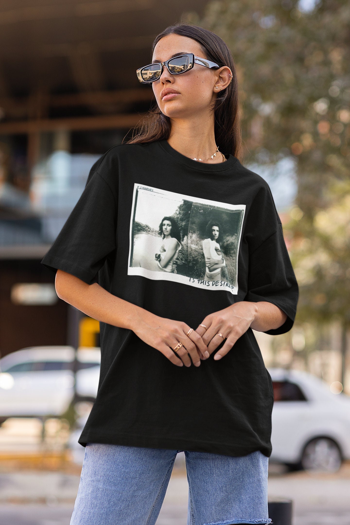 T-Shirt PJ Harvey Rid Of Me Album - T-Shirt Homme Col Rond Noir