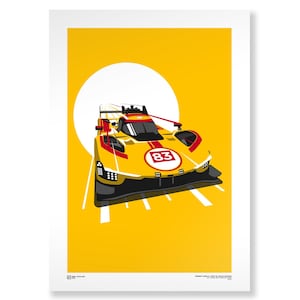 Ferrari 499P AF Corse #83 | 2025 | WEC | Endurance Racing Print | Hypercar Poster | Le Mans Poster | Le Mans Winner