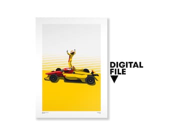 Indy 500 Josef Newgarden Victory Poster Print, Indycar Gift - Etsy