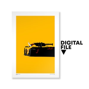 Corvette haciendo un gesto de aprobación / Descarga digital / IMSA / Daytona / 2025 / Póster GT3