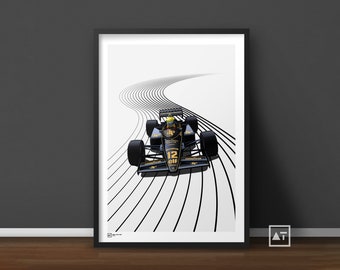 Lotus 97T | Ayrton Senna | 1985 | Formula-1 Print | F1 Poster